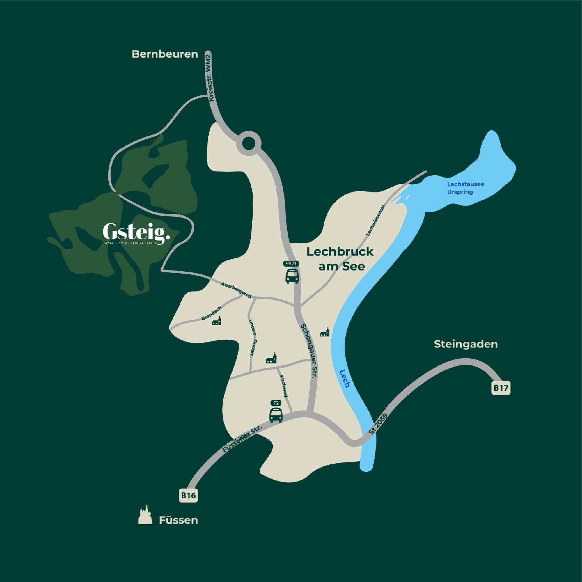Hotel Auf Der Gsteig Gmbh Лехбрук Екстериор снимка